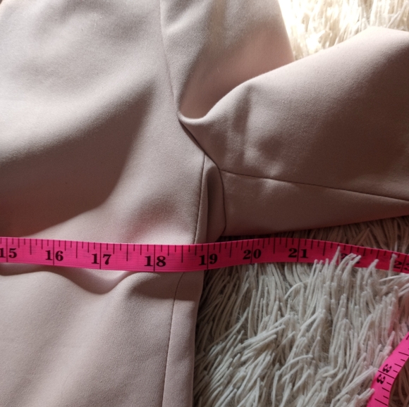 Philosophy Light Peach Pink Cream One Button Blazer 8 - Picture 5 of 6